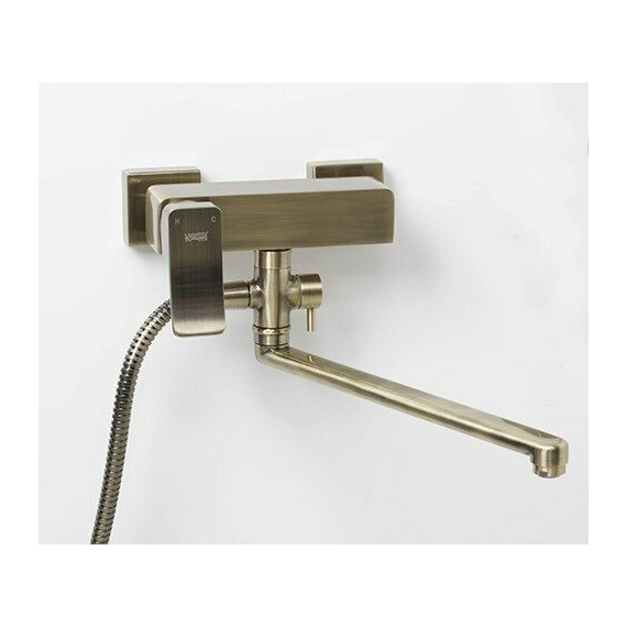 Смеситель для ванны WasserKraft Exter 1602L, светлая бронза - фото, картинка 4 Смеситель для ванны WasserKraft Exter 1602L, светлая бронза - фото 4