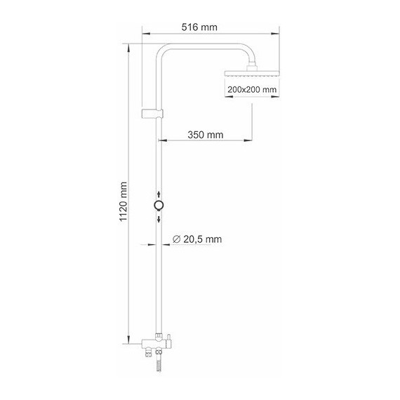 Душевая стойка WasserKraft Exter A040, светлая бронза - фото 8