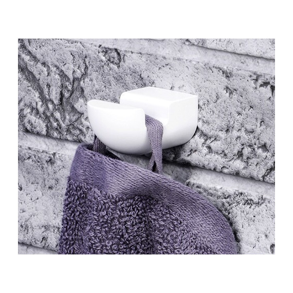 Крючок WasserKraft Kammel K-8323WHITE, белый - фото 3