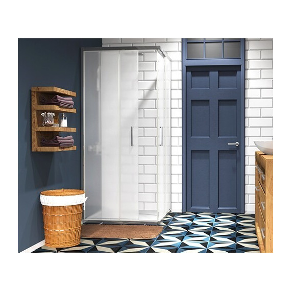 Душевое ограждение WasserKraft Main 90х90 см 41S03 Matt glass, хром/матовое - фото 4