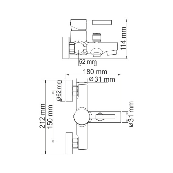 Смеситель для ванны WasserKraft Main 4101 - фото, картинка 8 Смеситель для ванны WasserKraft Main 4101 - фото 8
