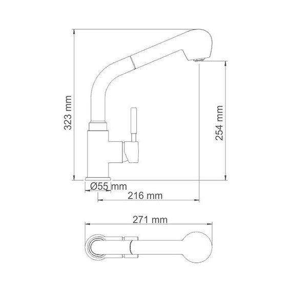 Смеситель для кухни WasserKraft Main 4166 - фото 7