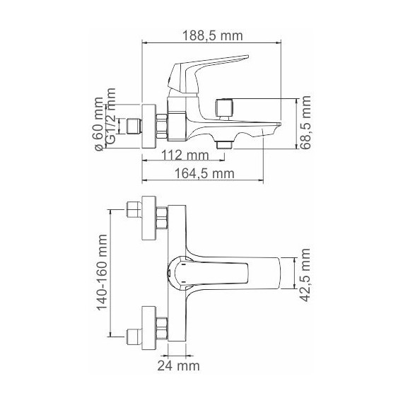 Смеситель для ванны WasserKraft Neime 1901 - фото, картинка 5 Смеситель для ванны WasserKraft Neime 1901 - фото 5
