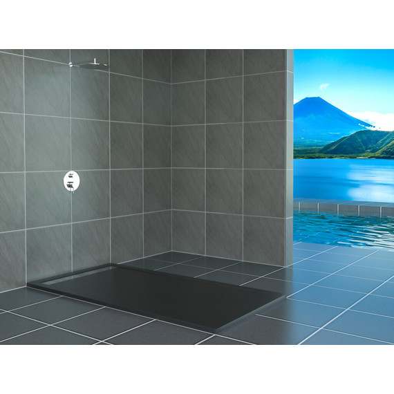 Каменный поддон RGW STM-168G 160х80 см 14202816-02, графит - фото 2