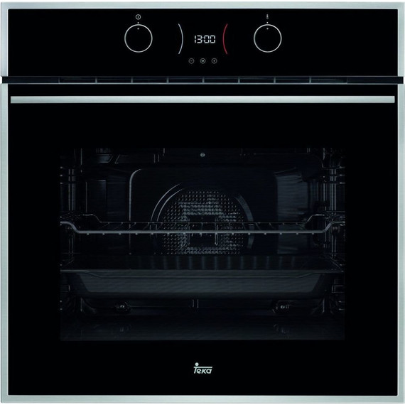 Электрический духовой шкаф Teka Maestro HLB 840 P Stainless steel 41566014 (чёрное стекло) - фото 