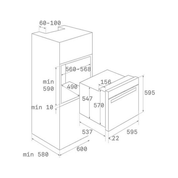 Электрический духовой шкаф Teka Maestro HLB 850 Stainless steel 41560295 (белое стекло) - фото 4