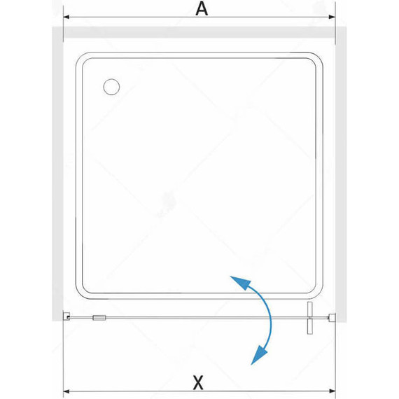 Душевая дверь RGW SV-02 80х200 см 06320208-11, хром/прозрачное - фото 3