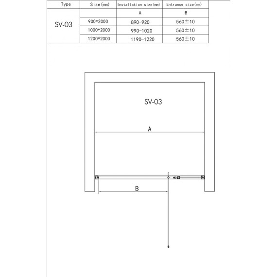Душевая дверь RGW SV-03B 100 см 06320310-14, черный/прозрачное - фото 6