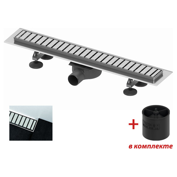 Трап TECElinus 90 см 15100099, нержавеющая сталь, Цвет производителя: хром, Размер трапа: 900 - фото 2