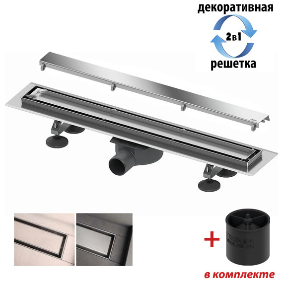 Трап TECElinus 70 см 15103079, нержавеющая сталь (под плитку) - фото 2