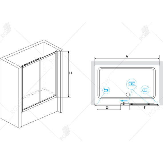 Шторка для ванны RGW SC-42 180 см 04114218-11, хром/прозрачное - фото, картинка 2 Шторка для ванны RGW SC-42 180 см 04114218-11, хром/прозрачное - фото 2