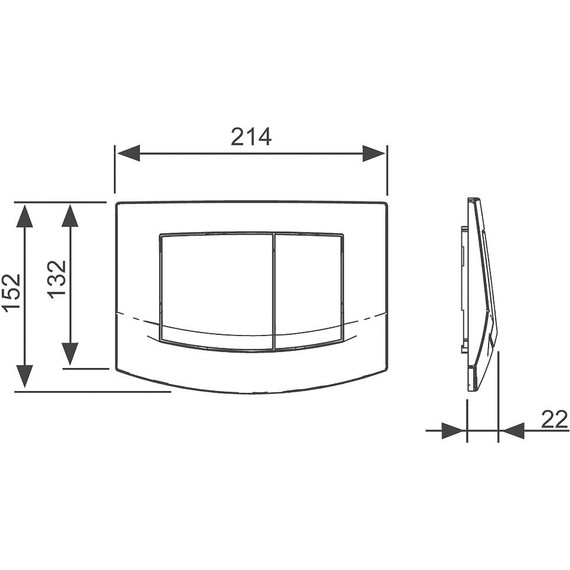 Кнопка смыва TECEambia 9240200, белый - фото 4