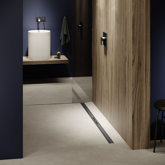 Трап TECEdrainprofile 120 см 671211, нержавеющая сталь, глянец/черный хром, Цвет производителя: глянец, чёрный хром, Размер трапа: 1200 - фото 2