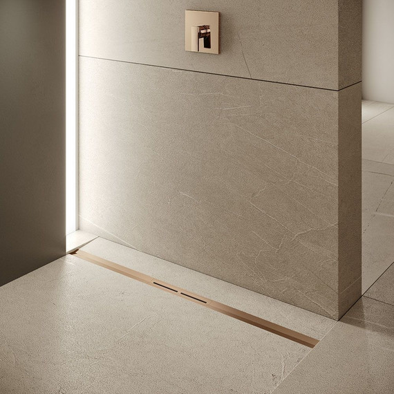 Трап TECEdrainprofile 100 см 671003, нержавеющая сталь, сатин/красный/позолоченный, Цвет производителя: красный, сатин, позолоченный, Размер трапа: 1000 - фото 3