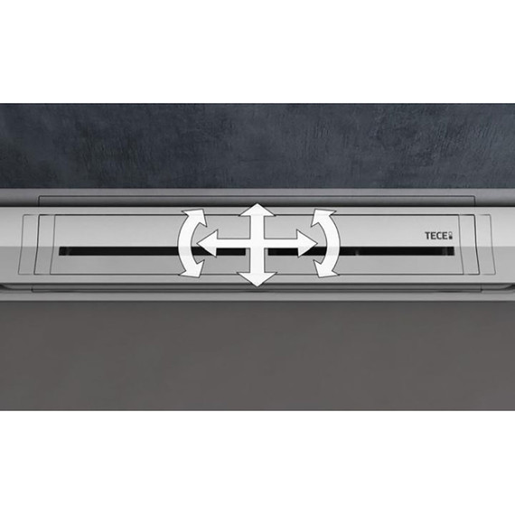 Трап TECEdrainprofile 80 см 670801, нержавеющая сталь, сатин/черный хром, Цвет производителя: сатин, чёрный хром, Размер трапа: 800 - фото 8