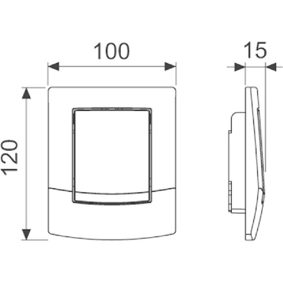 Кнопка смыва TECEambia Urinal 9242140, антибактериальная, белый - фото 2
