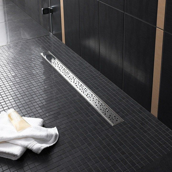 Решетка TECEdrainline "drops" для трапа 120 см 601230, нержавеющая сталь, хром глянцевый - фото 4