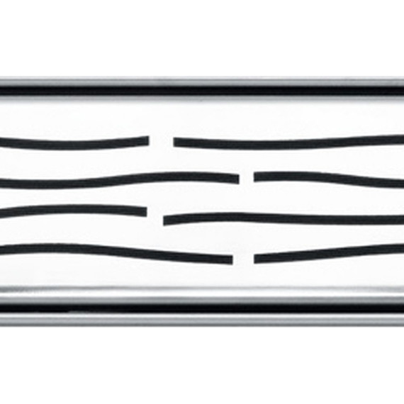 Решетка TECEdrainline "organic" для трапа 70 см 600760, нержавеющая сталь, хром глянцевый - фото 3