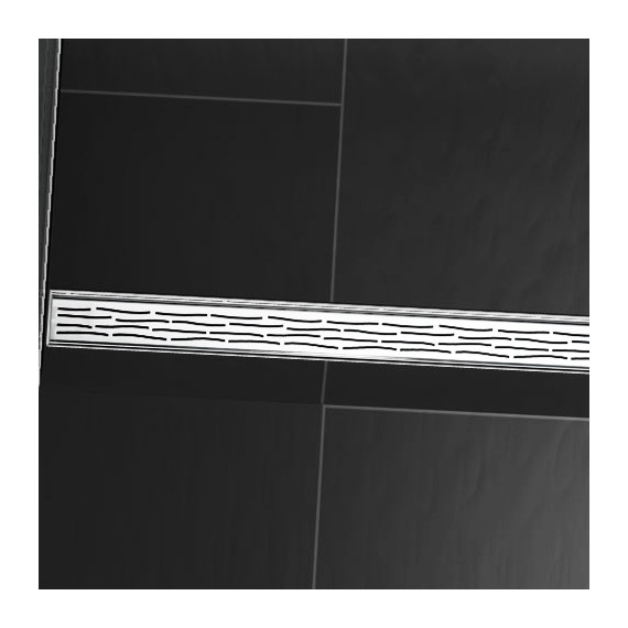 Решетка TECEdrainline "organic" для трапа 90 см 600960, нержавеющая сталь, хром глянцевый - фото 2