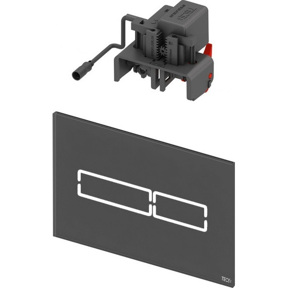 Кнопка смыва TECElux mini 9240961, сенсорная, черное стекло - фото, картинка 3 Кнопка смыва TECElux mini 9240961, сенсорная, черное стекло - фото 3