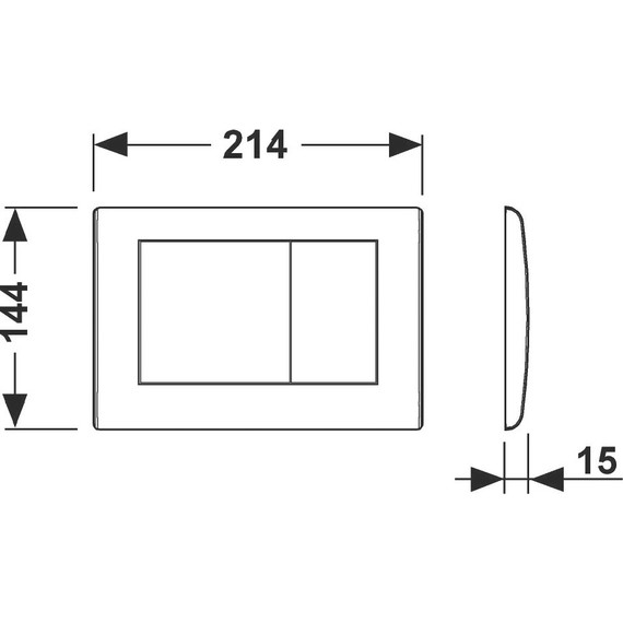 Кнопка смыва TECEplanus 9240320, металлическая, нержавеющая сталь/сатин - фото, картинка 2 Кнопка смыва TECEplanus 9240320, металлическая, нержавеющая сталь/сатин - фото 2