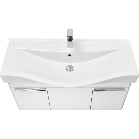 Тумба подвесная с раковиной Акватон Беверли 100 см 1A2367K0BV010, белый - фото, картинка 5 Тумба подвесная с раковиной Акватон Беверли 100 см 1A2367K0BV010, белый - фото 5