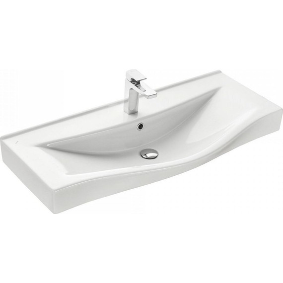 Тумба подвесная с раковиной Акватон Беверли 100 см 1A2367K0BV010, белый - фото, картинка 9 Тумба подвесная с раковиной Акватон Беверли 100 см 1A2367K0BV010, белый - фото 9