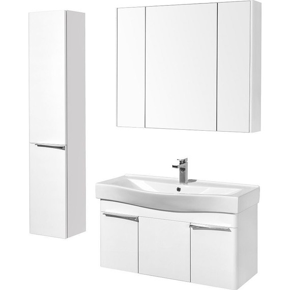 Тумба подвесная с раковиной Акватон Беверли 100 см 1A2367K0BV010, белый - фото, картинка 7 Тумба подвесная с раковиной Акватон Беверли 100 см 1A2367K0BV010, белый - фото 7