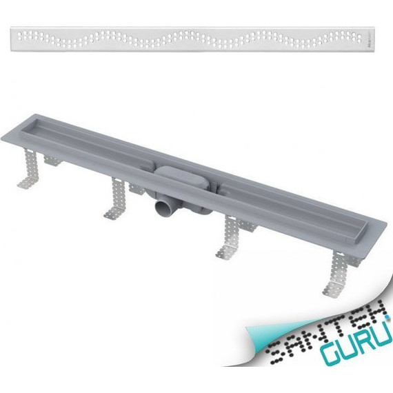 Трап Alcadrain APZ8-850M Simple (AG100101850), Цвет производителя: нержавеющая сталь/мат, Размер трапа: 850 - фото 2