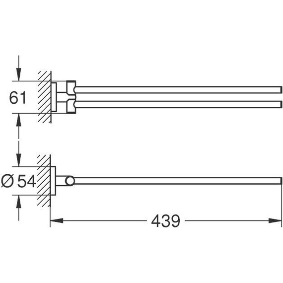 Полотенцедержатель Grohe Essentials 40371001 - фото 4