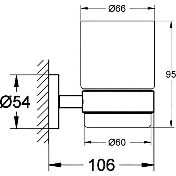 Стакан для зубных щеток Grohe Essentials 40447001 - фото 3