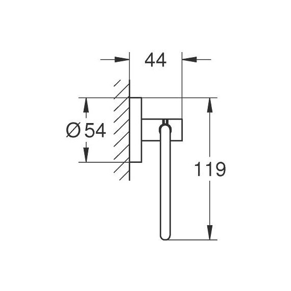 Держатель для туалетной бумаги Grohe Essentials 40689DL1, цвет тёплый закат матовый - фото 3