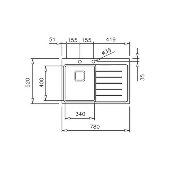Кухонная мойка Teka Maestro Zenit RS15 1B 1D R 78 115100007, нержавеющая сталь - фото 4