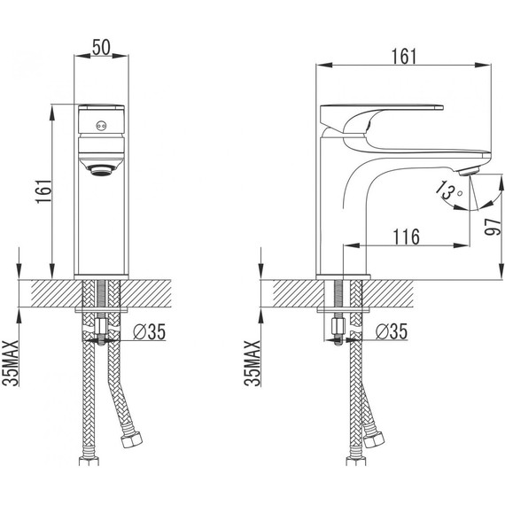 Набор смесителей 3 в 1 для душа Imprese Bilina - фото 5