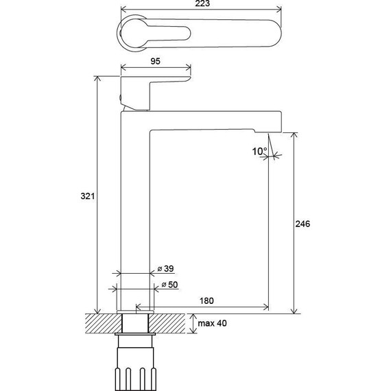 Смеситель для раковины высокий Ravak Puri X070114 - фото, картинка 13 Смеситель для раковины высокий Ravak Puri X070114 - фото 13