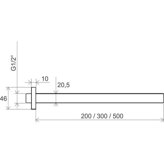 Кронштейн потолочный для верхнего душа Ravak 30 см X07P179 - фото, картинка 4 Кронштейн потолочный для верхнего душа Ravak 30 см X07P179 - фото 4