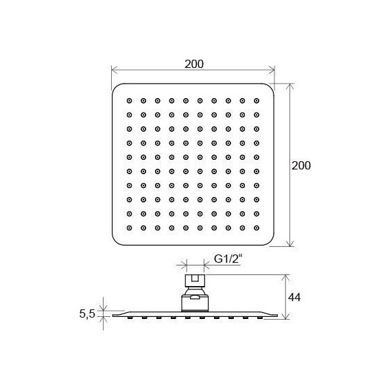 Верхний душ Ravak X07P334 - фото 2