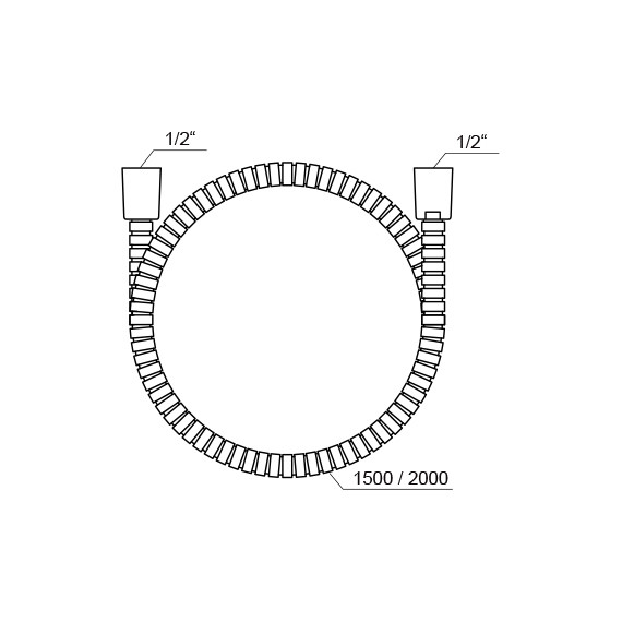 Душевой шланг Ravak 915.02 200 см X07P341 - фото 2