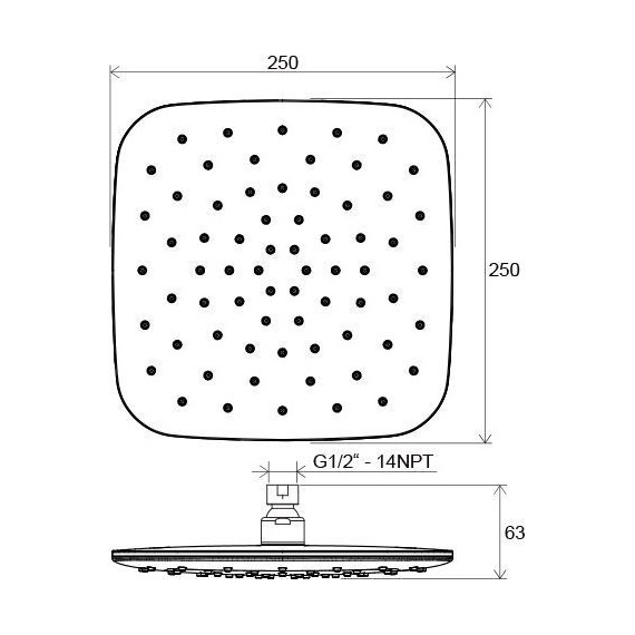 Верхний душ Ravak X07P347 - фото 2