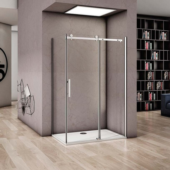 Душевое ограждение Bas Altair WTW+SP C-CH 120х80 см (стекло 8 мм) хром/прозрачное - фото 4