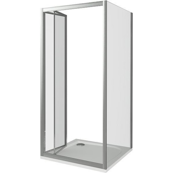 Душевое ограждение Bas Infinity SD+SP C-CH 80х80 см, хром/прозрачное - фото 3