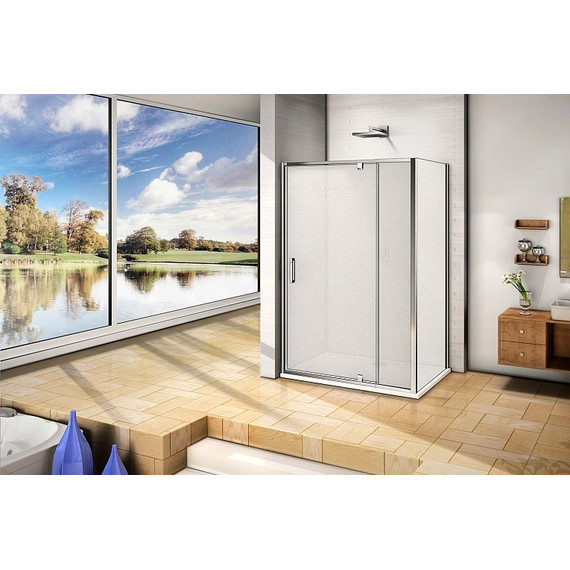 Душевое ограждение Bas Orion WTW-PD+SP G-CH 110х80 см хром/матовое - фото 3