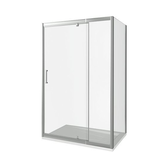 Душевое ограждение Bas Orion WTW-PD+SP C-CH 110х90 см хром/прозрачное - фото 