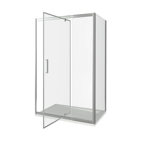 Душевое ограждение Bas Orion WTW-PD+SP C-CH 100х80 см хром/прозрачное - фото 3