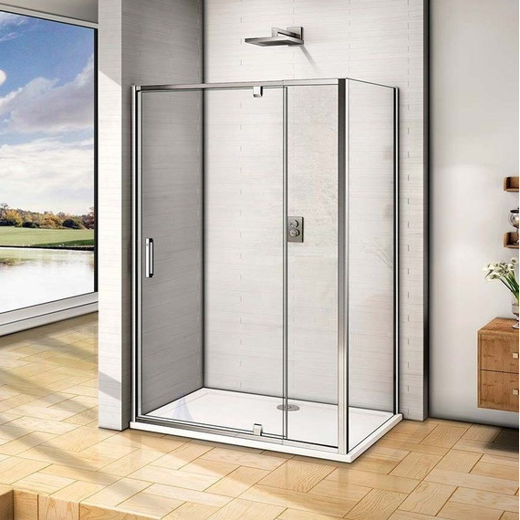 Душевое ограждение Bas Orion WTW-PD+SP C-CH 100х80 см хром/прозрачное - фото 4