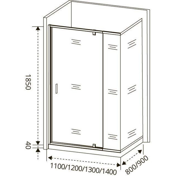 Душевое ограждение Bas Orion WTW-PD+SP C-CH 110х80 см хром/прозрачное - фото 6