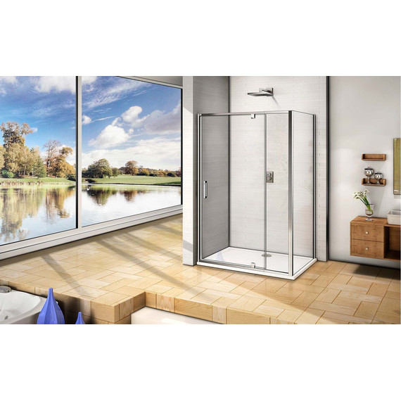 Душевое ограждение Bas Orion WTW-PD+SP C-CH 110х80 см хром/прозрачное - фото 5