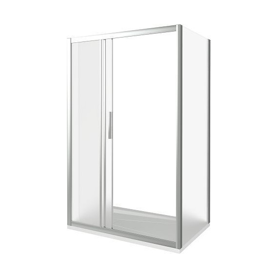 Душевое ограждение Bas Orion WTW+SP G-CH 100х100 см хром/матовое - фото 3