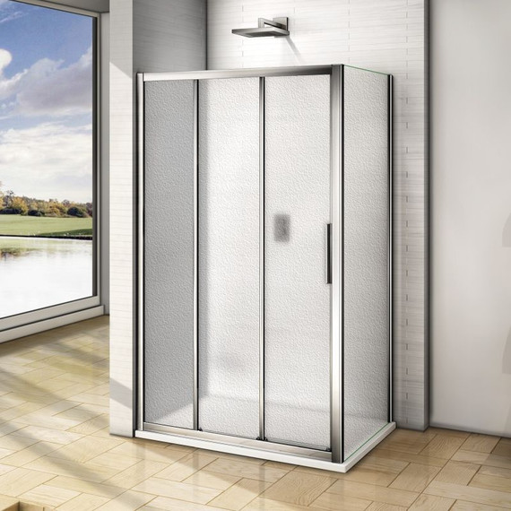 Душевое ограждение Bas Orion WTW+SP G-CH 120х90 см хром/матовое - фото 4
