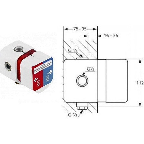 Набор смесителей 7 в 1 для ванны Kludi Pure&Easy 376300565 - фото 6
